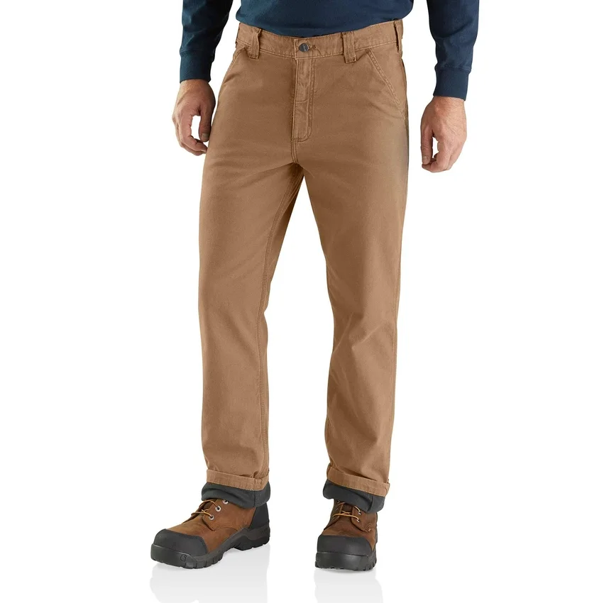 Pantalones de lona con forro Rigby de corte recto y holgado - Pantalones de trabajo