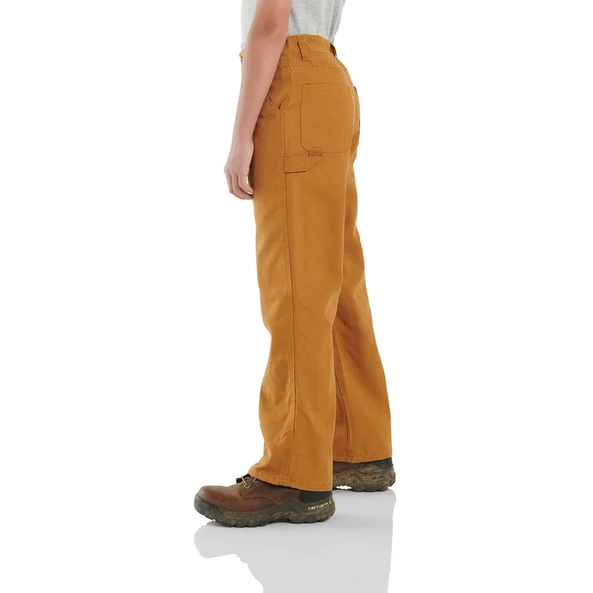 Pantalones de lona con peto para niño, forrados de franela (niños/jóvenes)