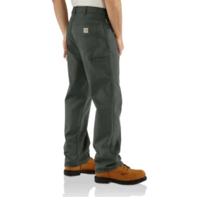 Pantalones de lona para hombre Fr de corte holgado y pierna recta – Pantalones ignífugos
