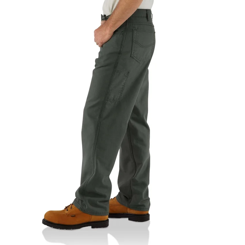 Pantalones de lona para hombre Fr de corte holgado y pierna recta - Pantalones ignífugos