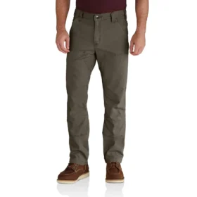 Pantalones de lona Rigby de corte recto holgado con doble refuerzo en las rodillas - Pantalones de trabajo