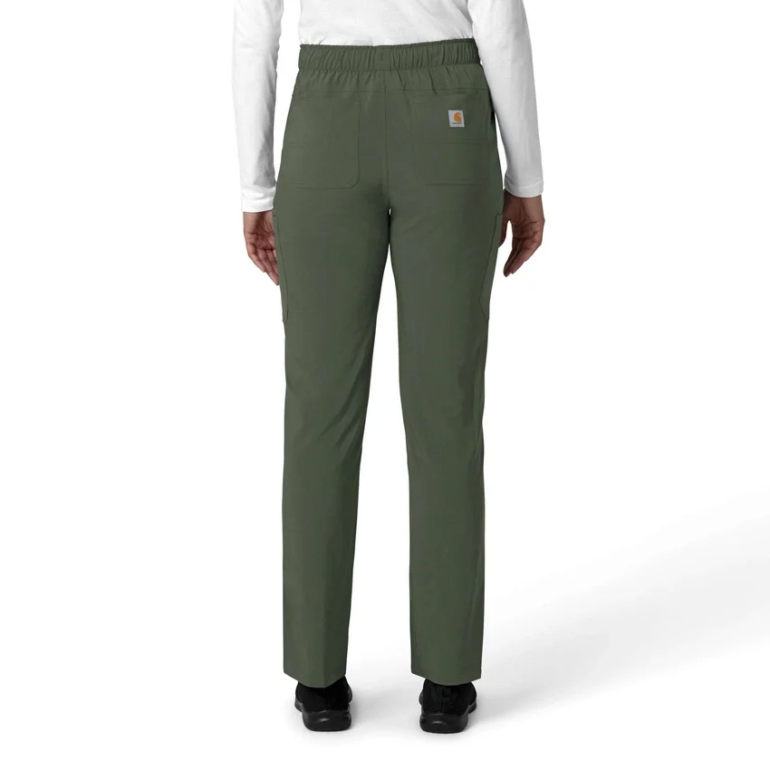 Pantalones de trabajo cargo de pierna recta Force Cross-Flex para mujer