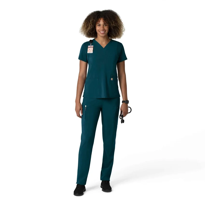 Pantalones de trabajo cargo de pierna recta Force Cross-Flex para mujer