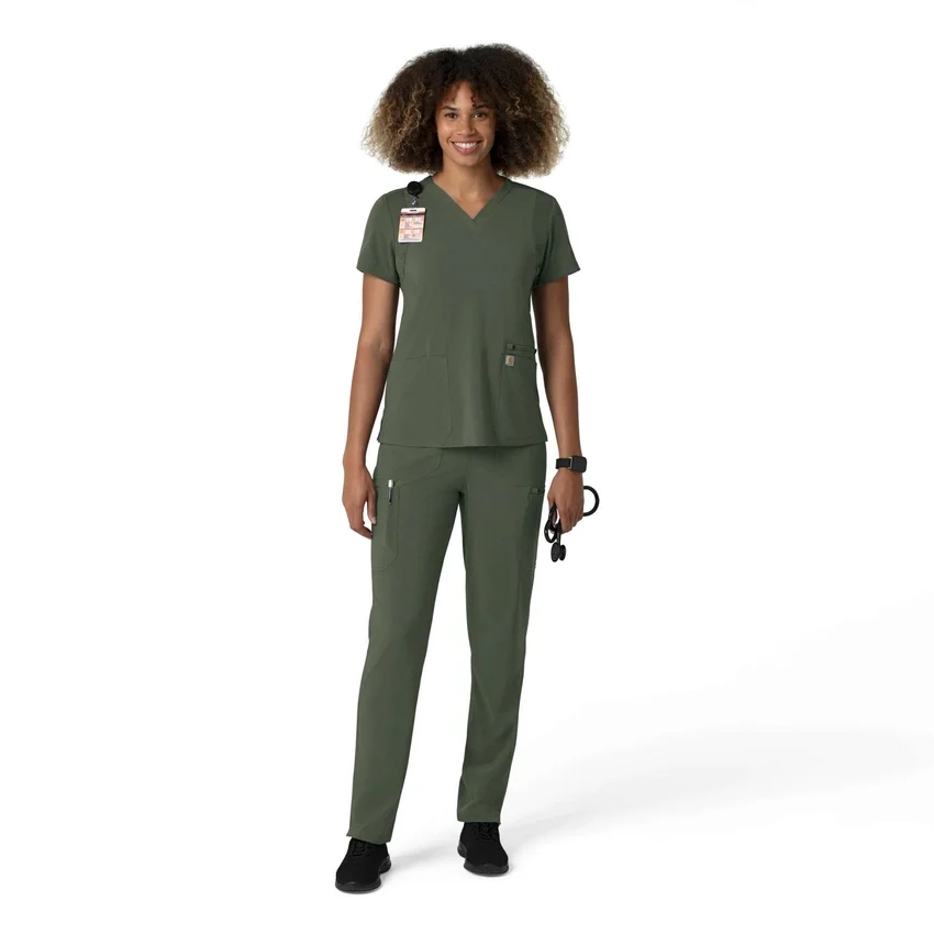 Pantalones de trabajo cargo de pierna recta Force Cross-Flex para mujer