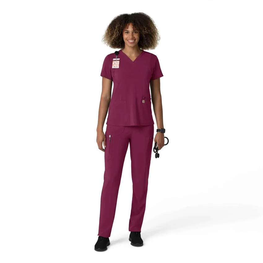 Pantalones de trabajo cargo de pierna recta Force Cross-Flex para mujer