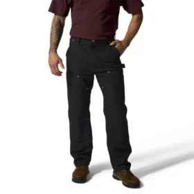 Pantalones de trabajo carhartt B01 para hombre, de corte holgado, en lona Firm Duck, con doble refuerzo en las rodillas
