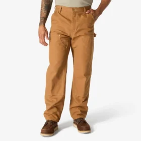 Pantalones de trabajo carhartt B01 para hombre, de corte holgado, en lona Firm Duck, con doble refuerzo en las rodillas