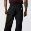 Pantalones de trabajo carhartt B01 para hombre, de corte holgado, en lona Firm Duck, con doble refuerzo en las rodillas