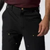 Pantalones de trabajo carhartt B01 para hombre, de corte holgado, en lona Firm Duck, con doble refuerzo en las rodillas