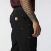 Pantalones de trabajo carhartt B01 para hombre, de corte holgado, en lona Firm Duck, con doble refuerzo en las rodillas
