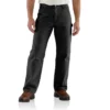 Pantalones de trabajo carhartt B111 para hombre, de corte recto holgado, en tela de lona lavada y con forro