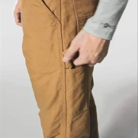 Pantalones de trabajo carhartt B111 para hombre, de corte recto holgado, en tela de lona lavada y con forro