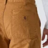Pantalones de trabajo carhartt B111 para hombre, de corte recto holgado, en tela de lona lavada y con forro