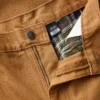 Pantalones de trabajo carhartt B111 para hombre, de corte recto holgado, en tela de lona lavada y con forro