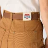 Pantalones de trabajo de lona con doble refuerzo en las rodillas y corte vintage para mujer