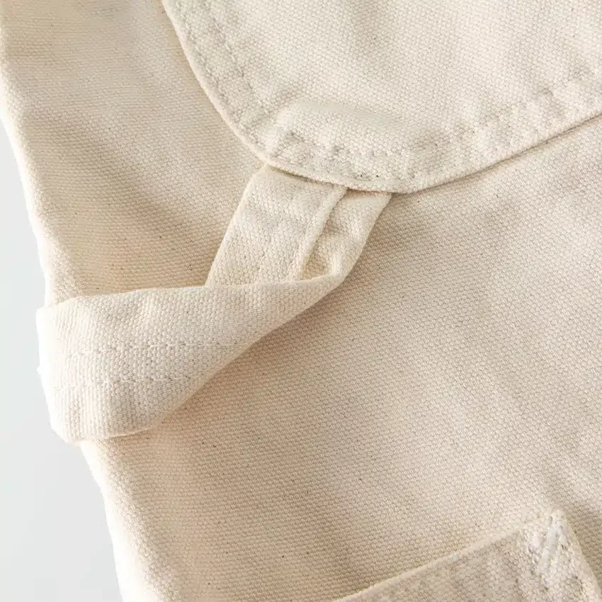 Pantalones de trabajo de lona con doble refuerzo en las rodillas y corte vintage para mujer