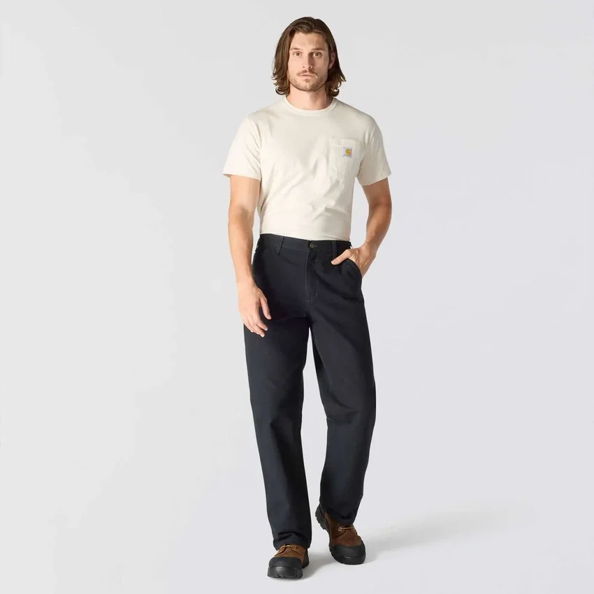Pantalones de trabajo de lona lavada, holgados y de corte recto, para hombre, modelo B11 de carhartt