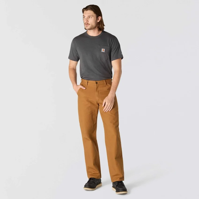 Pantalones de trabajo de lona lavada, holgados y de corte recto, para hombre, modelo B11 de carhartt