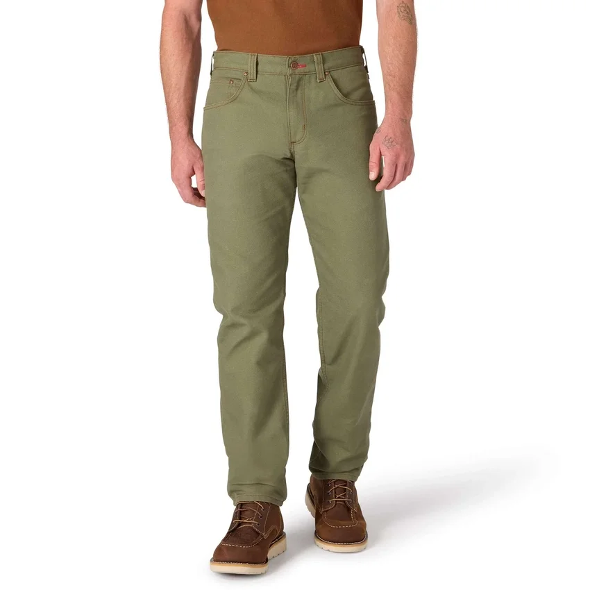 Pantalones de trabajo de lona para hombre de la serie Crafted, corte holgado y pernera recta