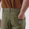 Pantalones de trabajo de lona para hombre de la serie Crafted, corte holgado y pernera recta