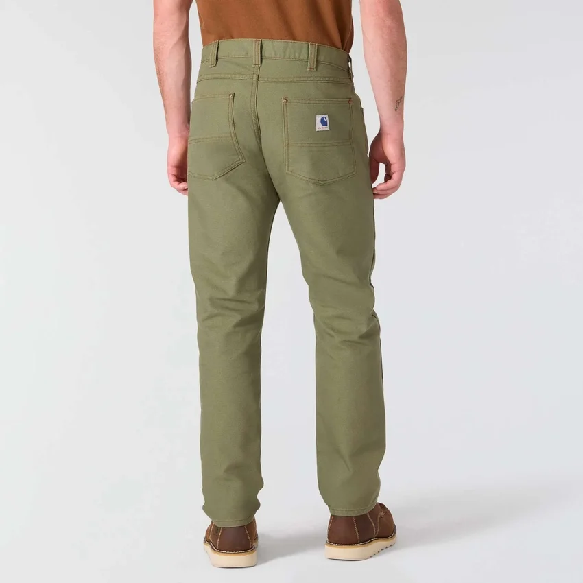 Pantalones de trabajo de lona para hombre de la serie Crafted, corte holgado y pernera recta