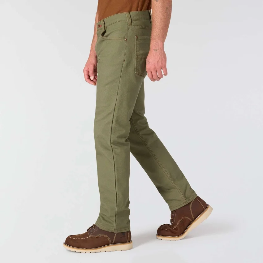 Pantalones de trabajo de lona para hombre de la serie Crafted, corte holgado y pernera recta