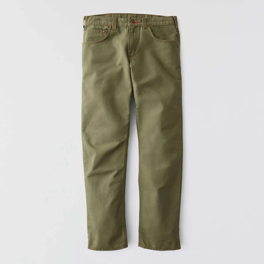 Pantalones de trabajo de lona para hombre de la serie Crafted, corte holgado y pernera recta