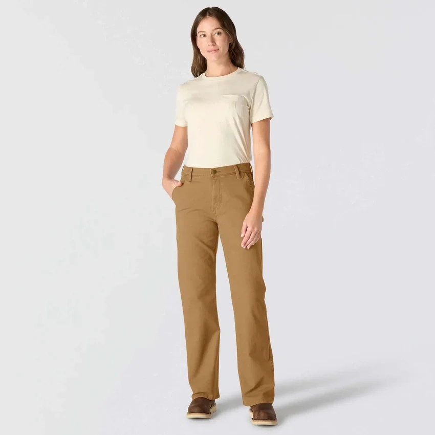 Pantalones de trabajo de lona para mujer