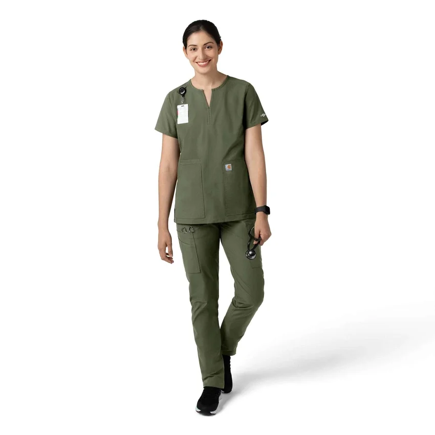 Pantalones de trabajo de pierna recta Force Essentials para mujer