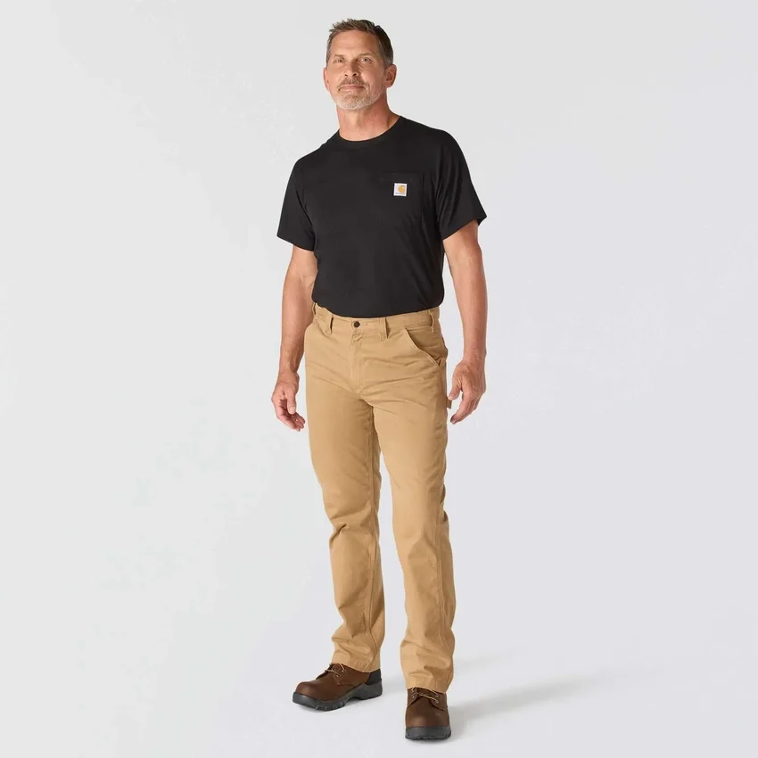 Pantalones de trabajo de sarga de corte recto y holgado para hombre carhartt B324