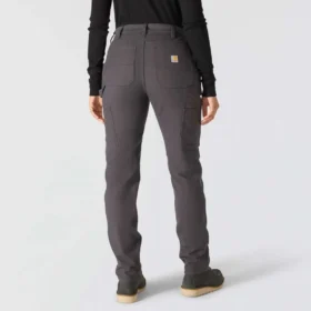 Pantalones de trabajo elásticos de lona forrados «The Essential Ashland» para mujer
