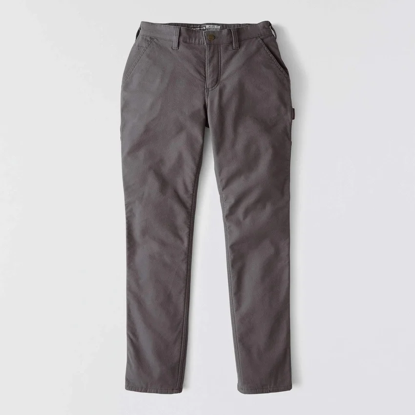 Pantalones de trabajo elásticos de lona forrados «The Essential Ashland» para mujer