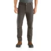Pantalones de trabajo para hombre, de corte ajustado y cónico, de tela «Rugged Flex Duck» con doble refuerzo en las rodillas
