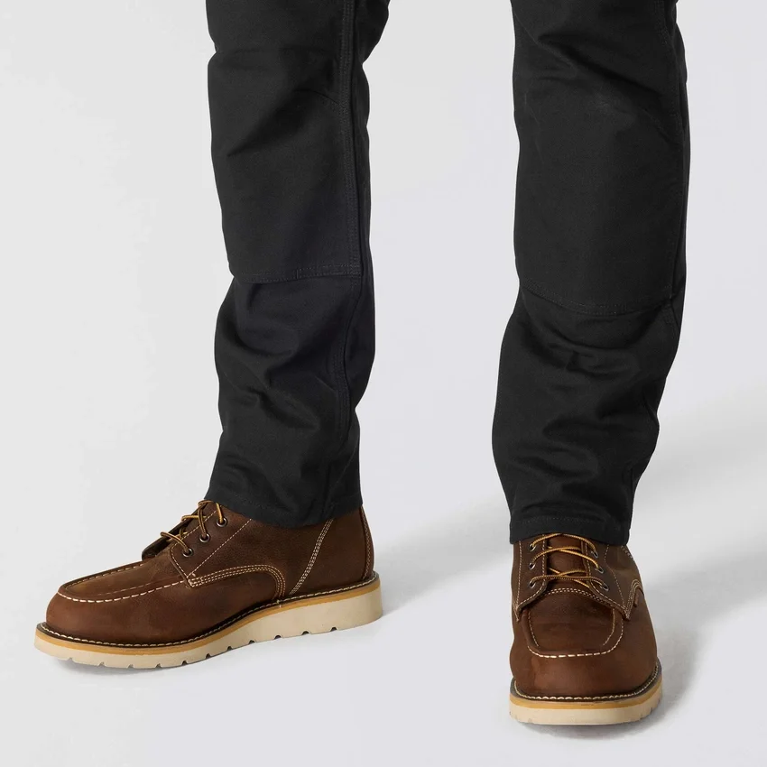 Pantalones de trabajo para hombre, de corte ajustado y cónico, de tela «Rugged Flex Duck» con doble refuerzo en las rodillas