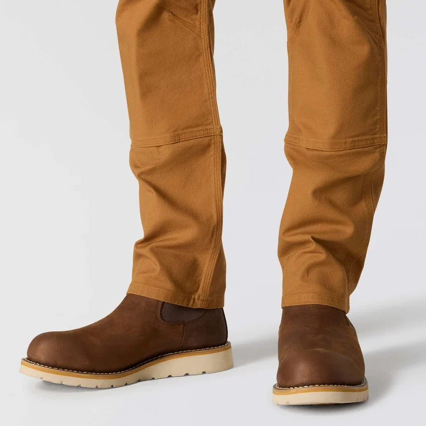 Pantalones de trabajo para hombre, de corte ajustado y cónico, de tela «Rugged Flex Duck» con doble refuerzo en las rodillas