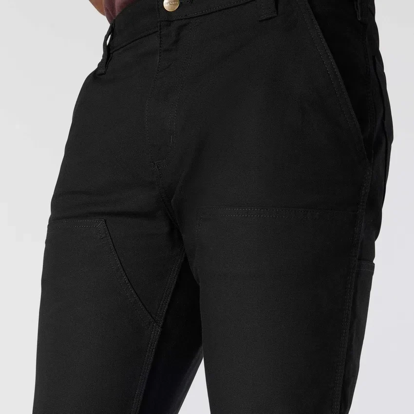 Pantalones de trabajo para hombre, de corte ajustado y cónico, de tela «Rugged Flex Duck» con doble refuerzo en las rodillas