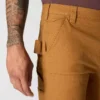 Pantalones de trabajo para hombre, de corte ajustado y cónico, de tela «Rugged Flex Duck» con doble refuerzo en las rodillas