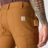 Pantalones de trabajo para hombre, de corte ajustado y cónico, de tela «Rugged Flex Duck» con doble refuerzo en las rodillas