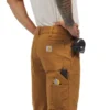 Pantalones de trabajo para hombre de corte recto holgado con doble refuerzo en las rodillas, de tela Rugged Flex Duck