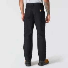 Pantalones de trabajo para hombre de corte recto holgado con doble refuerzo en las rodillas, de tela Rugged Flex Duck