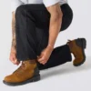 Pantalones de trabajo para hombre de corte recto holgado con doble refuerzo en las rodillas, de tela Rugged Flex Duck