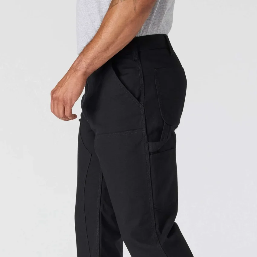 Pantalones de trabajo para hombre de corte recto holgado con doble refuerzo en las rodillas, de tela Rugged Flex Duck