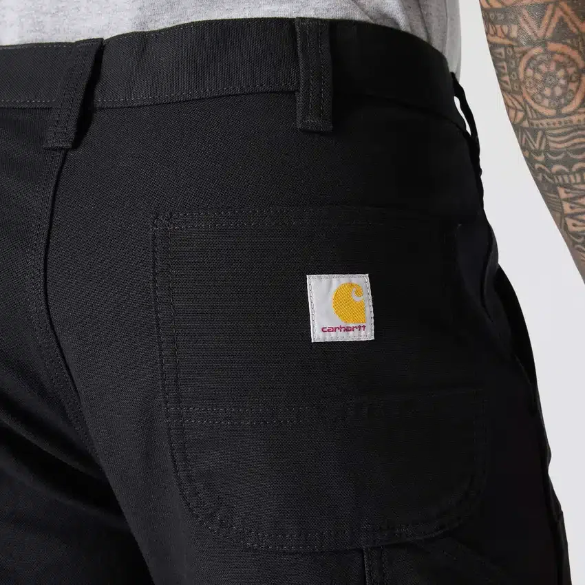 Pantalones de trabajo para hombre de corte recto holgado con doble refuerzo en las rodillas, de tela Rugged Flex Duck