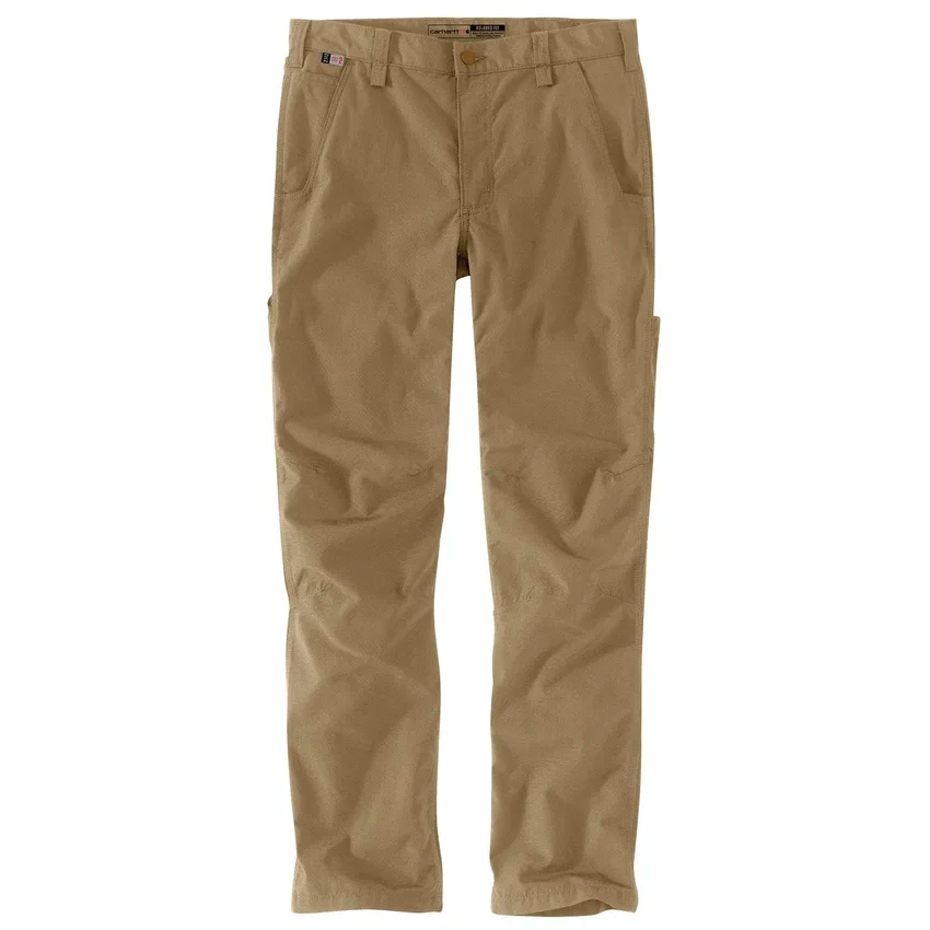 Pantalones de trabajo para hombre Fr de corte holgado y pierna recta con tejido ripstop Force