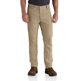Pantalones utilitarios de lona Rigby para hombre, de corte ajustado y cónico