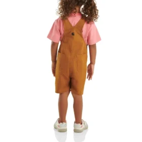 Peto corto de lona de corte holgado para niños (bebés/niños pequeños)