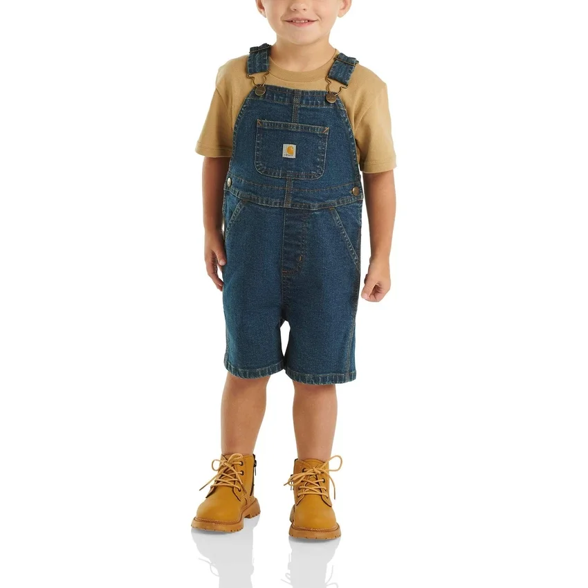 Peto corto de vaquero Rugged Flex® de corte holgado para niños (bebés/niños pequeños)