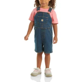 Peto corto de vaquero Rugged Flex® de corte holgado para niños (bebés/niños pequeños)