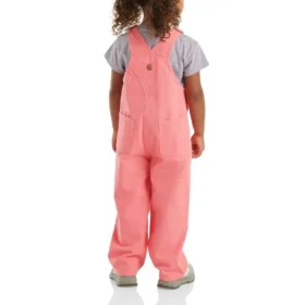 Peto de lona de corte holgado para niña