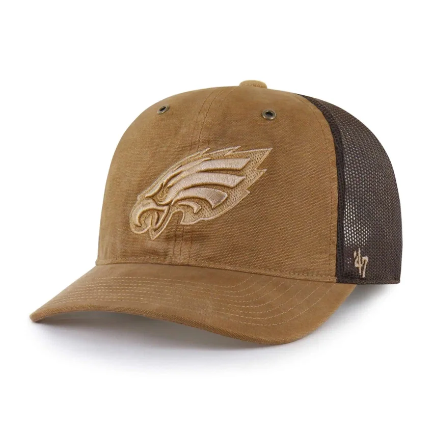 Philadelphia Eagles '47, gorra trucker teñida, corte holgado